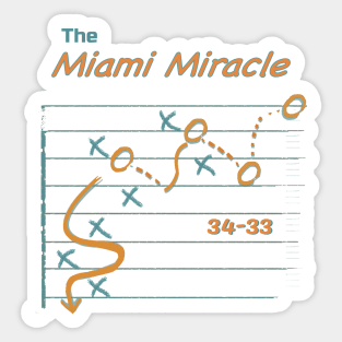 Miami Miracle t-shirt Sticker